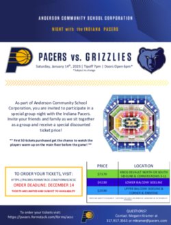 Anderson Community Schools Night with the Pacers